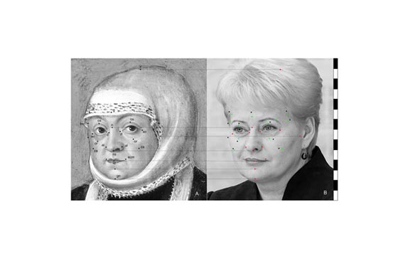 Comparision of Craniometric Points of Queen Bona Sforza d'Aragona and current president of Lithuania Dalia Grybauskaitė